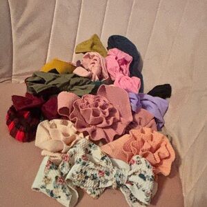 Assorted Colorful Infant Hair Bows & Headbands